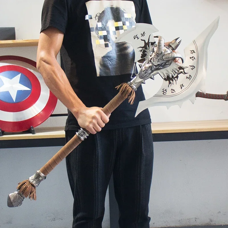 [Metal Made] 1:1 110Cm Wow The Shadowmourne Axe Alloy Model Lich King Arthas Frostmourne'S Brother Wear Collection Model Gift