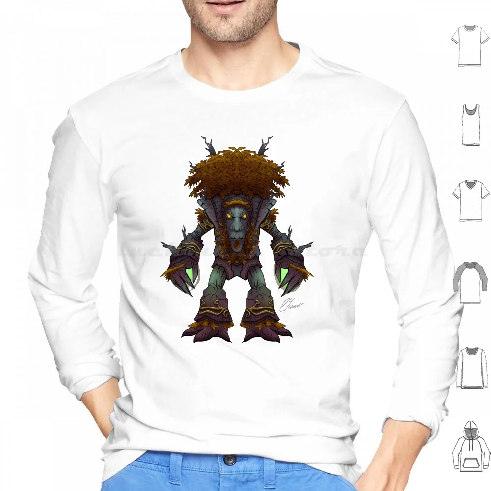 Restauro Druid | Albero Della Vita Con Cappuccio In Cotone Manica Lunga Restauro Druid Wow Albero Della Vita Druid Guaritore Mmo Druid Guaritore