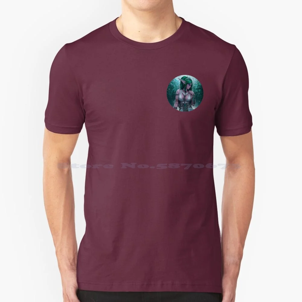 Tyronde Wow T Shirt 100% Cotone Tee Sylvanas Wow Sylvanas World Of Sylvannas King Lich Fantasy Divertenti Giochi Di Gioco Videogioco