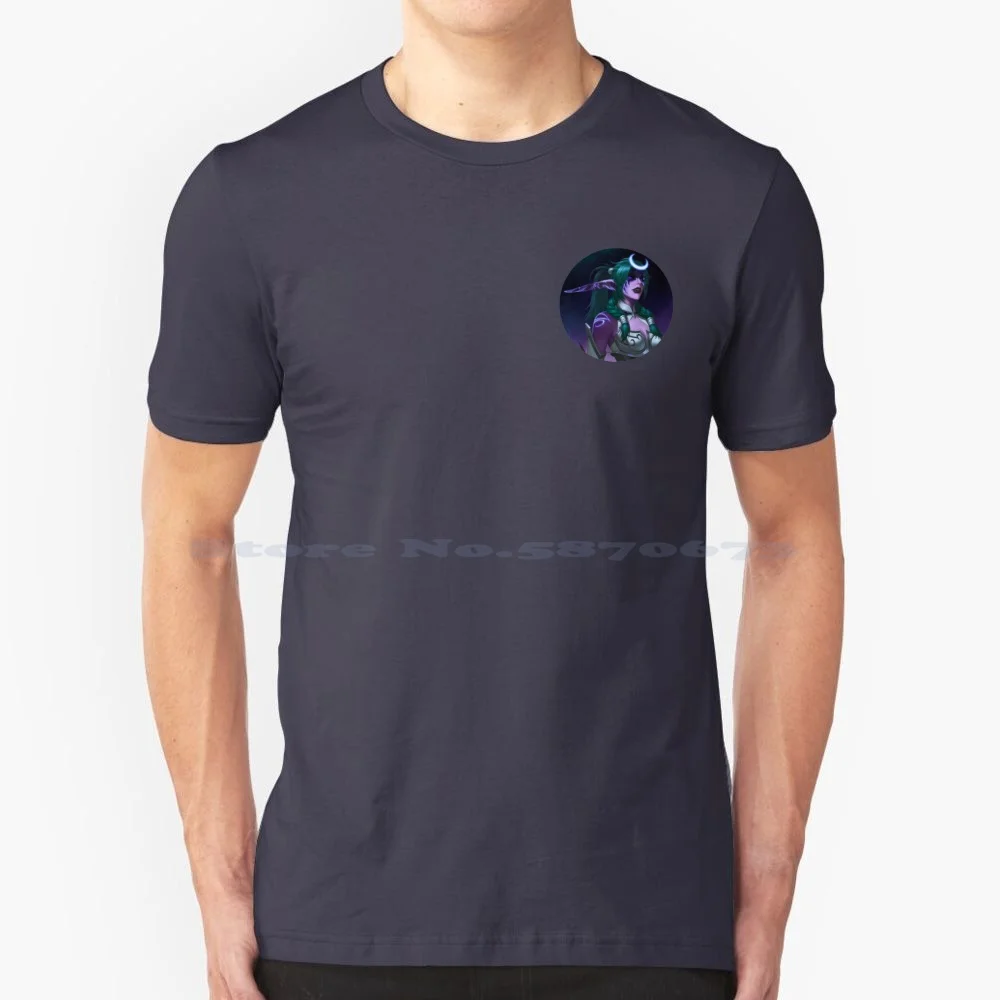 Tyronde Wow T Shirt 100% Cotone Tee Sylvanas Wow Sylvanas World Of Sylvannas King Lich Fantasy Divertenti Giochi Di Gioco Videogioco