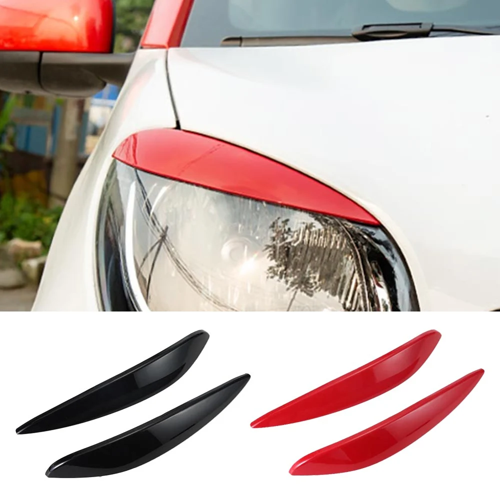 2 Pezzi Fari Fari Adesivi Per Sopracciglia Trim Per Smart Fortwo Forfour 453 Copertura Decorativa In Fibra Di Carbonio Accessori Per Auto
