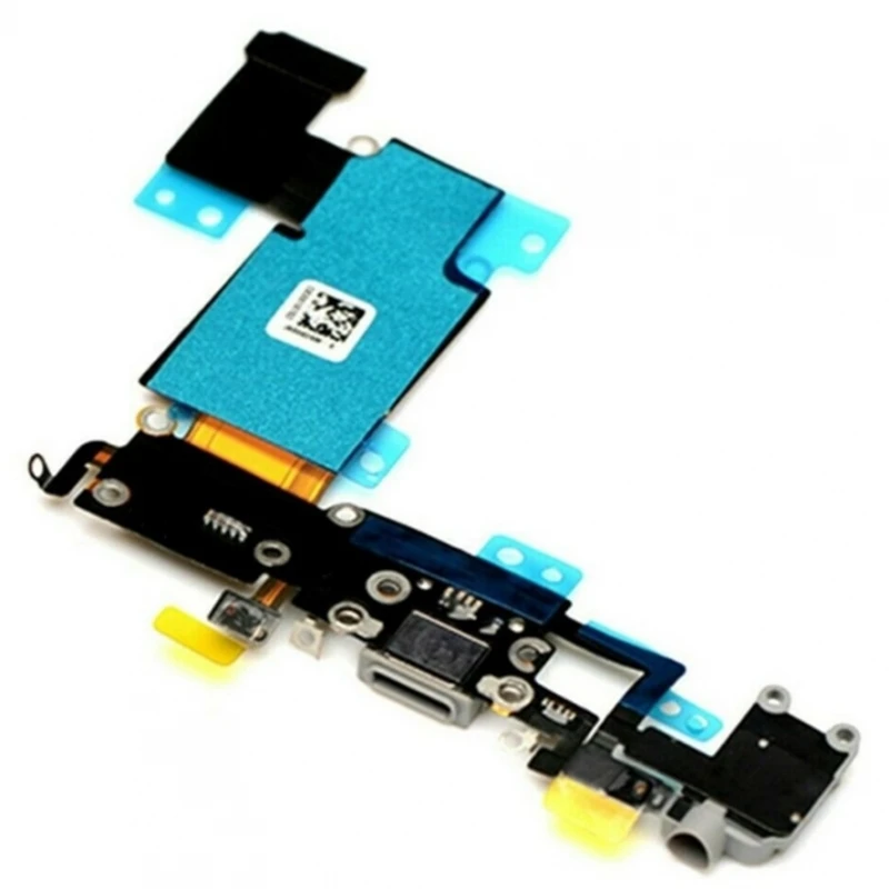 Connettore Di Ricarica Compatibile Per Iphone 6S Plus + Cavo Grigio Per Microfono Flessibile # Apple Iphone 6S Plus (A1634, A1687 Cdma, Iphone 6S +)