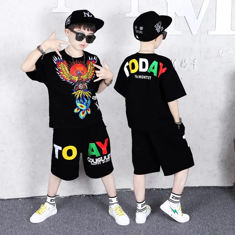 Abiti Sportivi Estivi Per Ragazzi T-Shirt + Pantaloni Per Ragazzi Grandi Set Di Tute Per Bambini Abiti Per Bambini 6 8 10 12 14 Anni Set Di Vestiti Pe