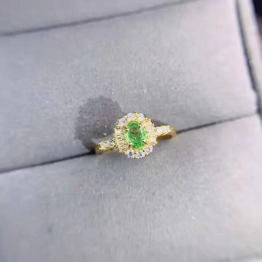 Reale 14 K Oro Bande Di Nozze Smeraldo Anello Per Le Donne Di Fidanzamento Di Origine 14 K Oro Giallo Anillos Mujer Anel Gioielli Anelli Di Pietra Pre