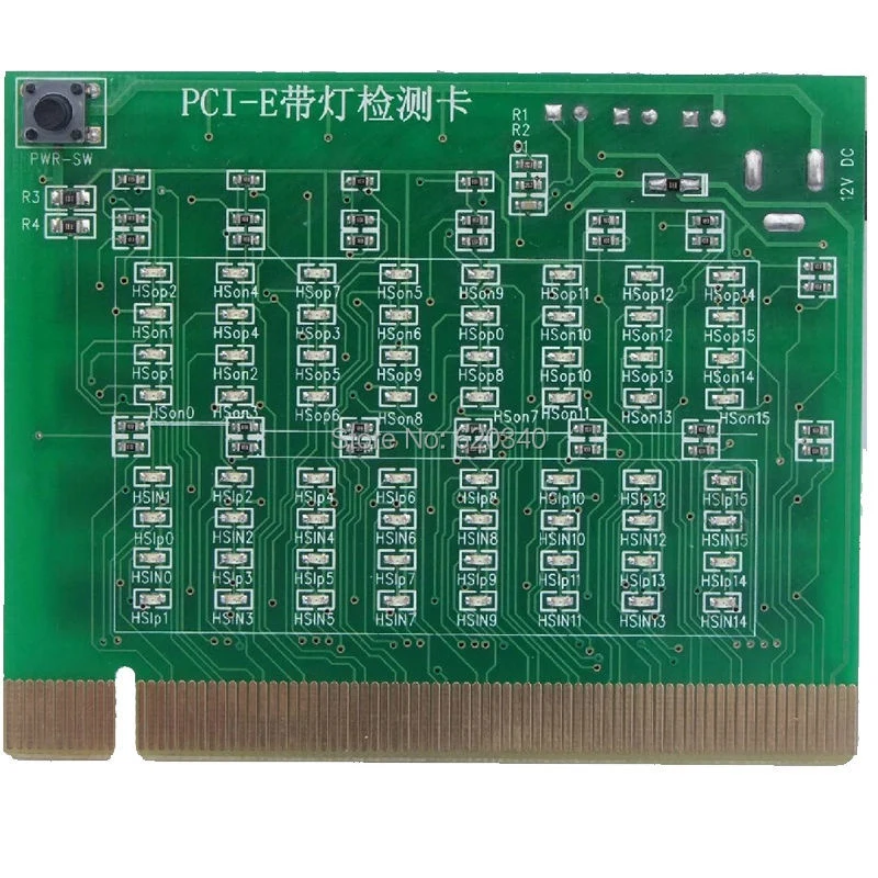 Pci-E 16X 8X Pci Express Slot Tester Card Per Scheda Madre Rileva Il Southbridge Pci-E Corto O Aperto Con Tester Di Luce