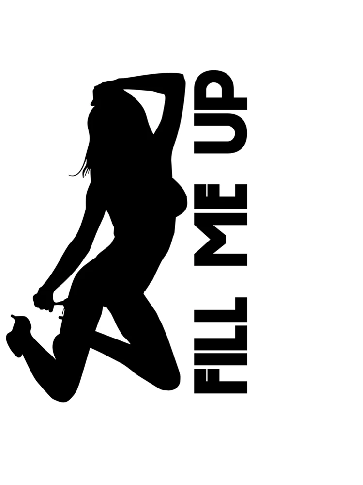 Rulemylife Fill Me Up Sexy Girl Gas Cover Adesivi Per Auto Decalcomania Anime Cute Auto Accessori
