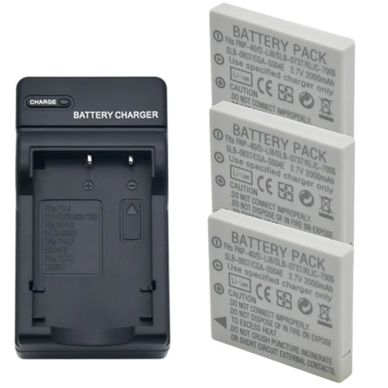 2000Mah Np-40 Np40 Fnp-40 Batteria Per Fuji Np40 Per Fujifilm F460 F470 F480 F601 F610 F710 F810 Z1 Z2 Z3 Z5 V10 J50 Fotocamera