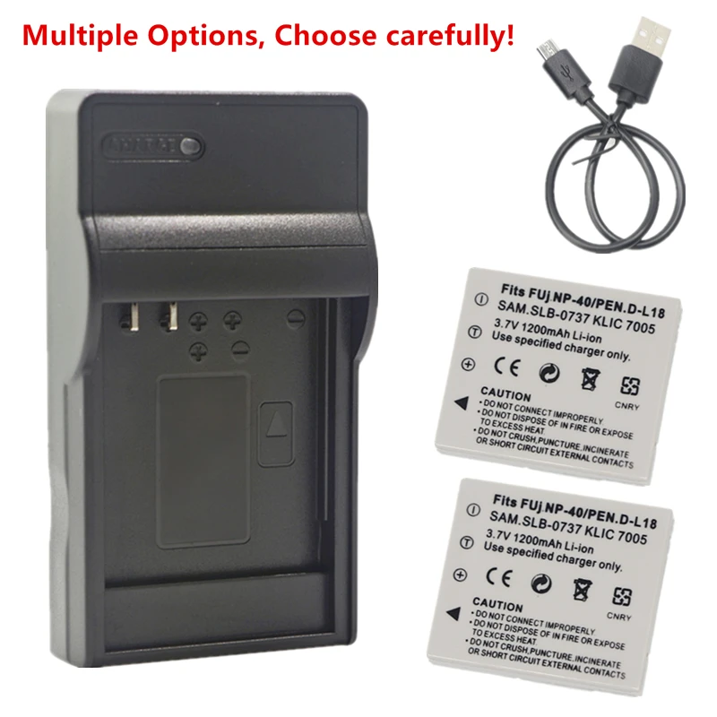 Slb-0737 Slb-0837 Batteria O Caricabatterie Per Samsung Digimax I6 L50 L60 L700 L73 L80 Nv3 Nv5 Nv7 I5 I6 I50 Mp3 I70 Fujifilm Np-40