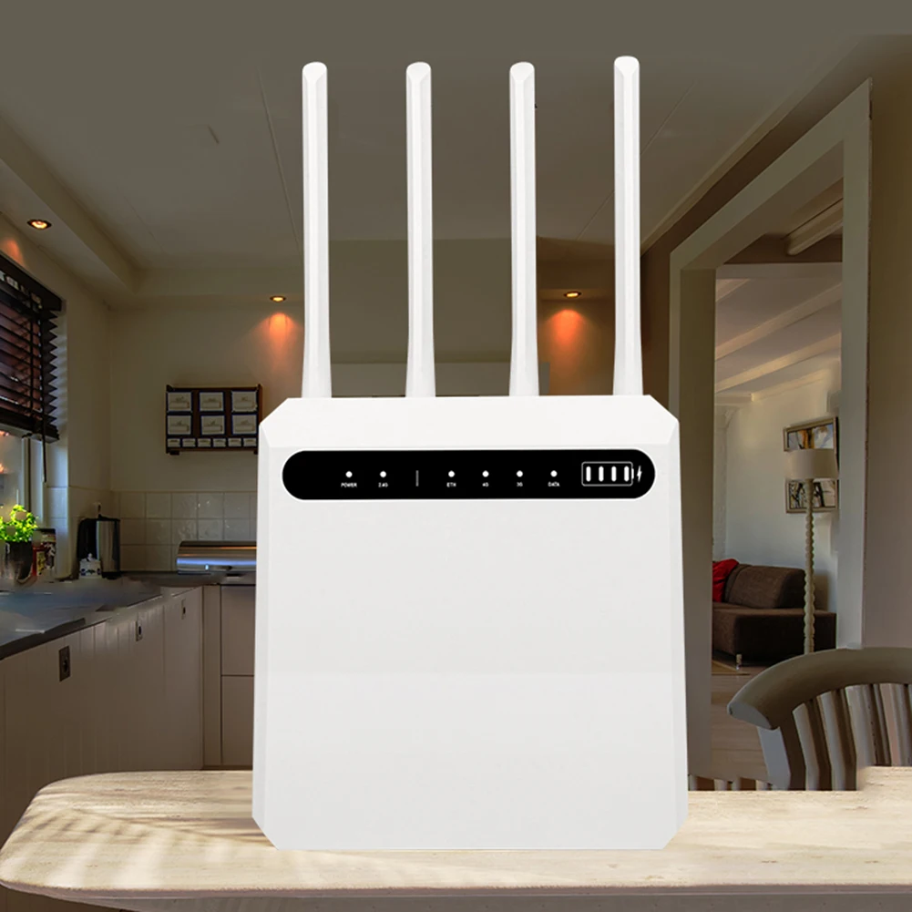 Router Wifi 4G Lte Cpe Router Wireless 300Mbps Sbloccato 4G Lte Sim Router Wifi Con Slot Per Scheda Sim Ripetitore Di Antenne Esterne