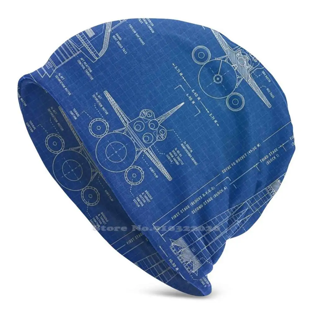 Space Shuttle Vs. Rocket Blueprint New Diy Print Berretti Cappelli Winter Hedging Cap Space Rocket Rocket Ship Rocket Man Musk