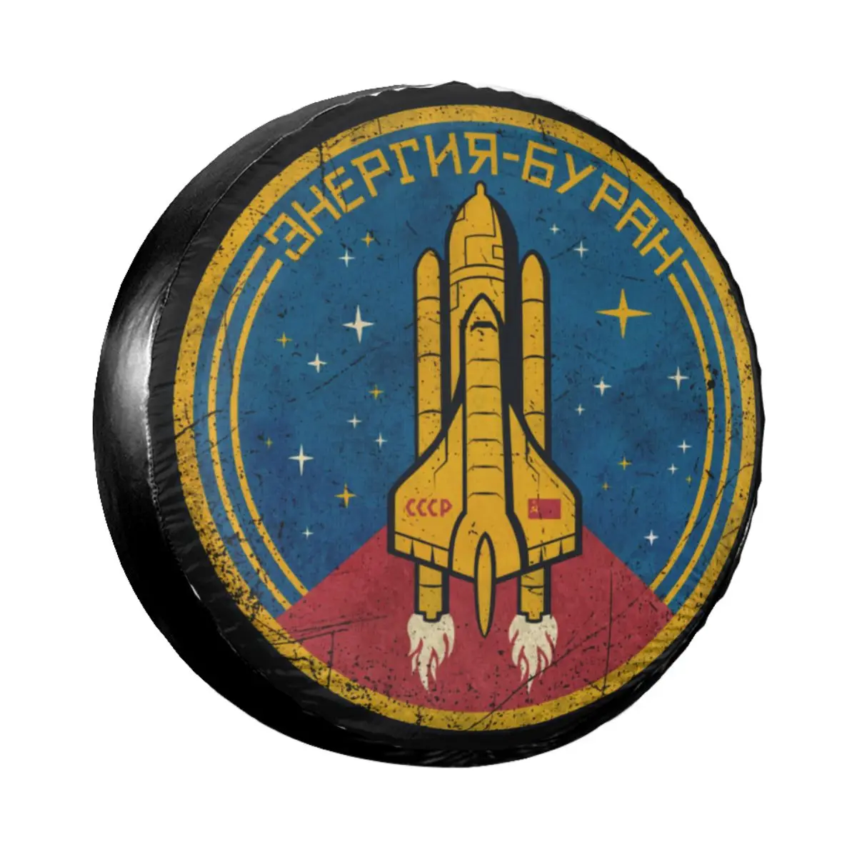Classic Cccp Space Shuttle Emblem Copertura Per Pneumatici Di Ricambio Custodia Per Borsa Ussr Rocket Wheel Covers Per Mitsubishi 14 "15" 16 "17" Poll