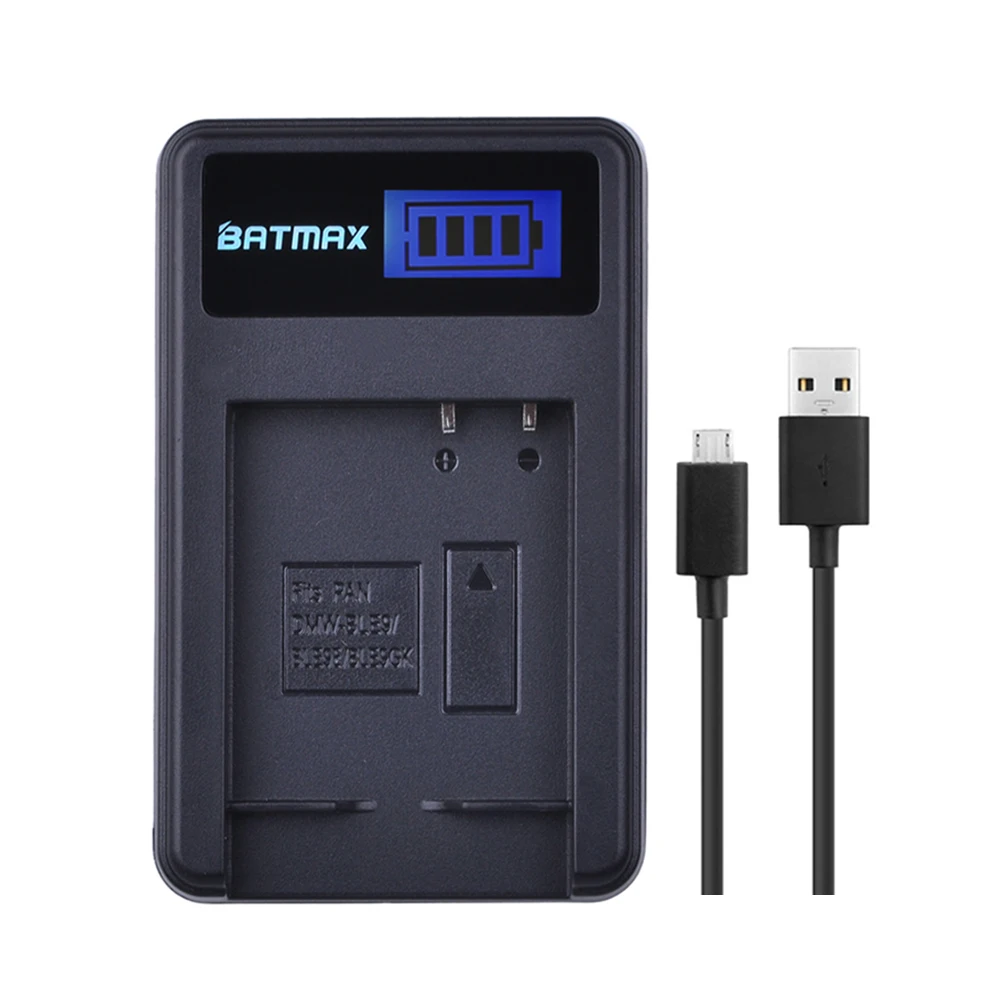 Caricabatterie Usb Lcd Per Panasonic Dmw Blg10 Ble9 Bp-Dc15 Bpdc15 Panasonic Lumix Gf6,Gx7,Gx80,Gx85,Gx7 Mark Ii,Lx100,D-Lux (Tipo 109)