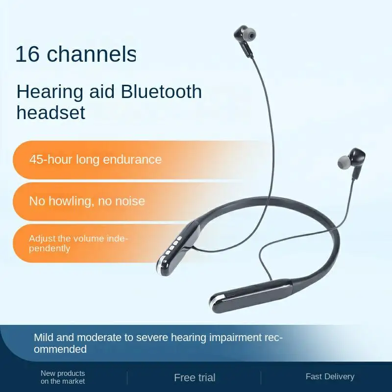Z3 Air Digital Hearing Aid Auricolare Cancellazione Del Rumore Intelligente Impermeabile Per Gli Anziani Hanging Neck 5.2 Auricolare Bluetooth