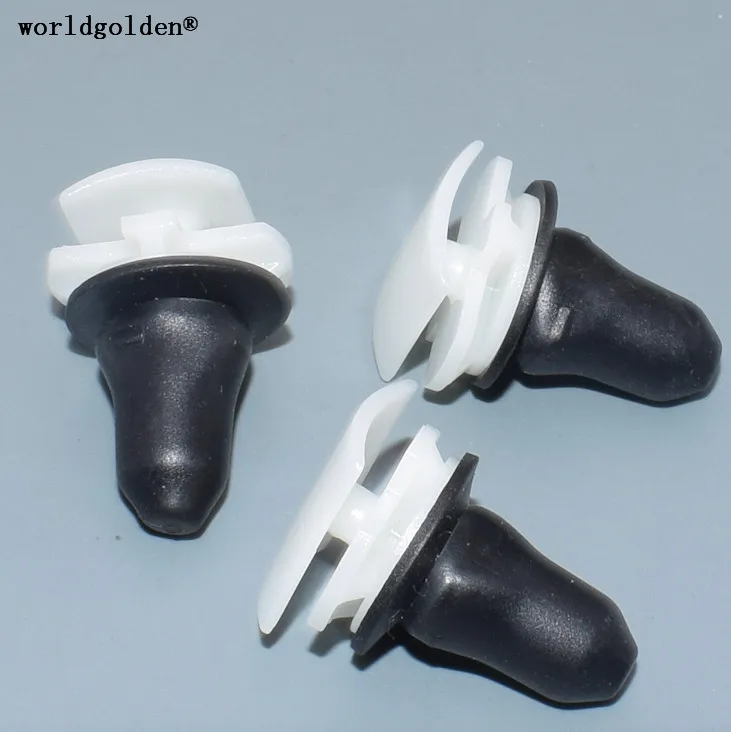 Worldgolden 100 Pcs Di Plastica Clip Di Sotto Fascio Guardia Pannello Wheel Flare Tronco Trim Pannello Di Clip Per Il Vw