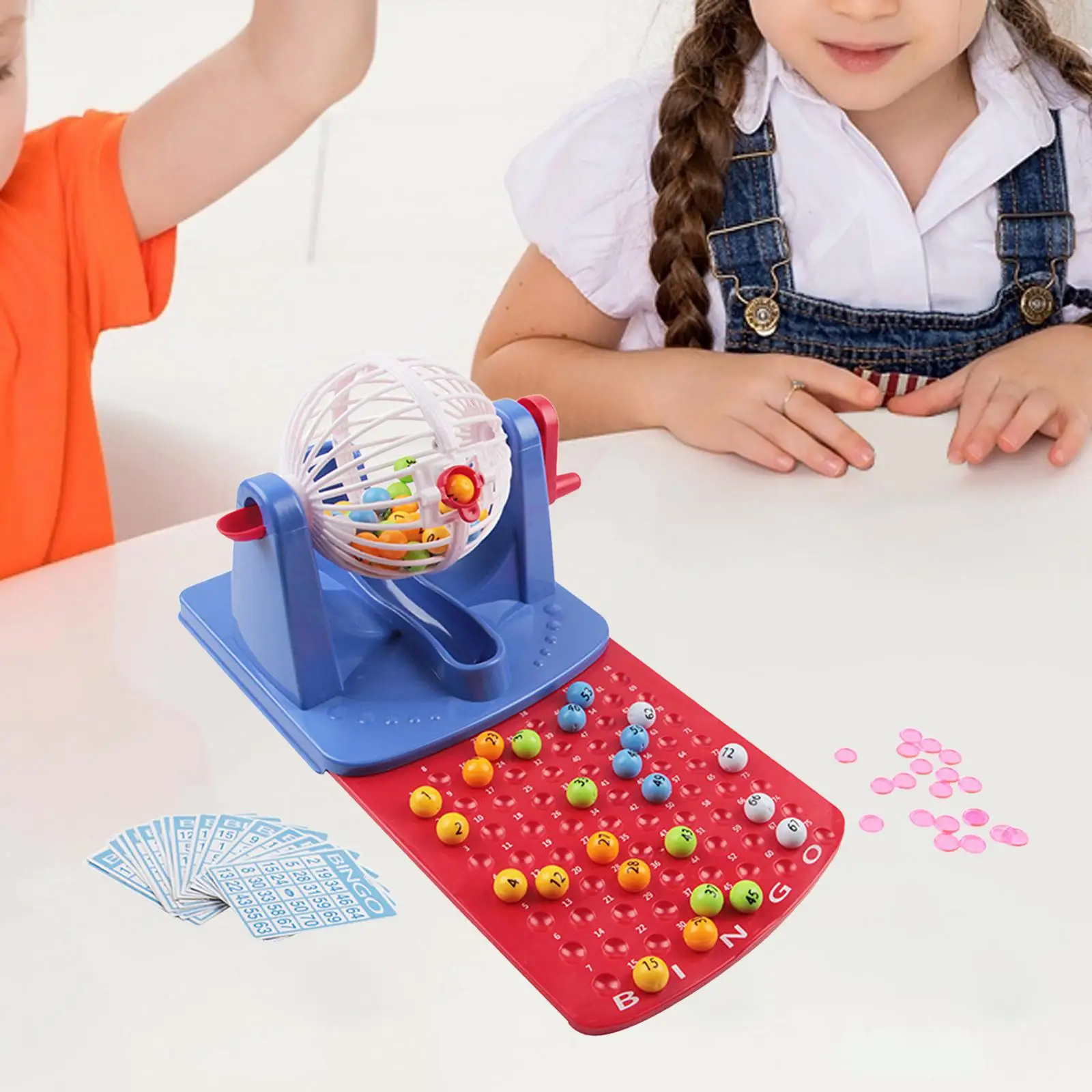Tradizionale Bingo Game Bingo Set Con Bingo Cage Per Feste Di Festival Di Viaggio