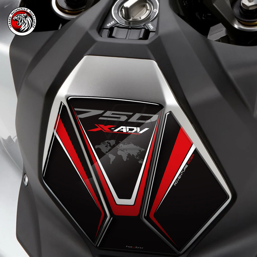 3D Resin Motorcycle Fuel Tank Pad Protector Decals Fits For Honda X-Adv Xadv 750