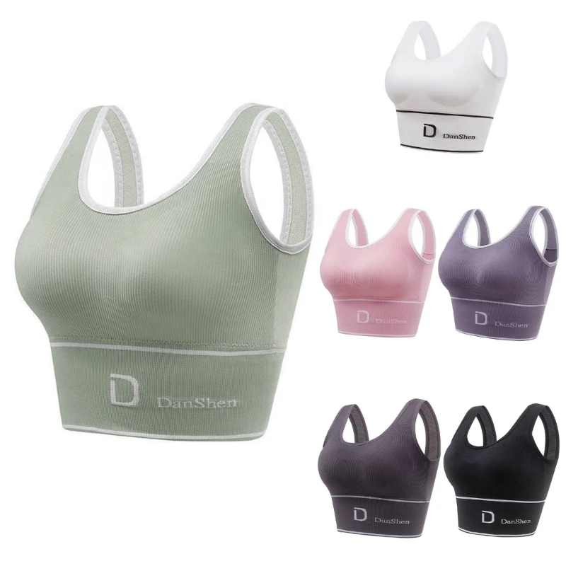 Reggiseno Yoga Senza Cuciture Da Donna Push Up Palestra Allenamento Top Top Fitness Antisudore Y1Qe