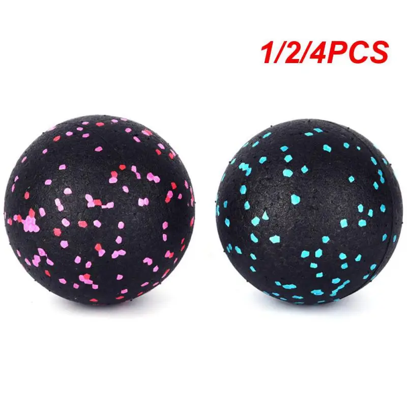 1/2/4Pcs Fitness Ball Double Lacrosse Massage Ball Set Mobility Peanut Ball Per Self-Myofascial Release Deep Tissue Yoga Gym