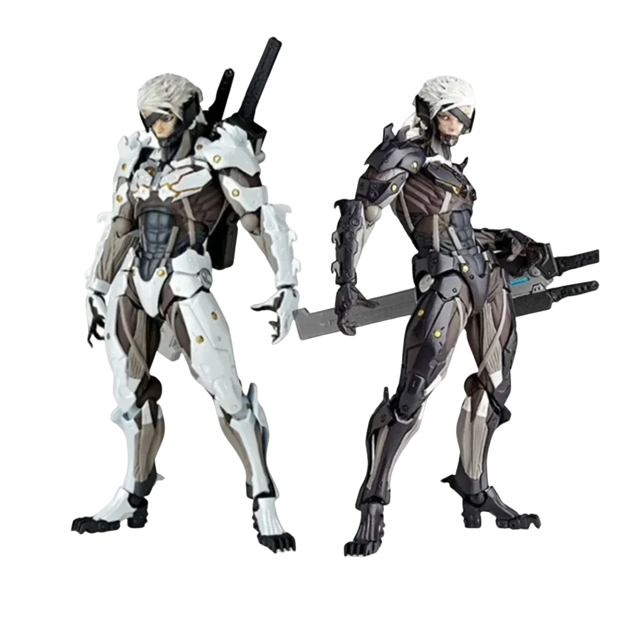 Kaiyodo L'Ocedo Yamaguchi 140 Ex Metal Gear Action Figure Mgs Raiden Metal Gear Rising Rising Thunder Hand Gift Doll Toy