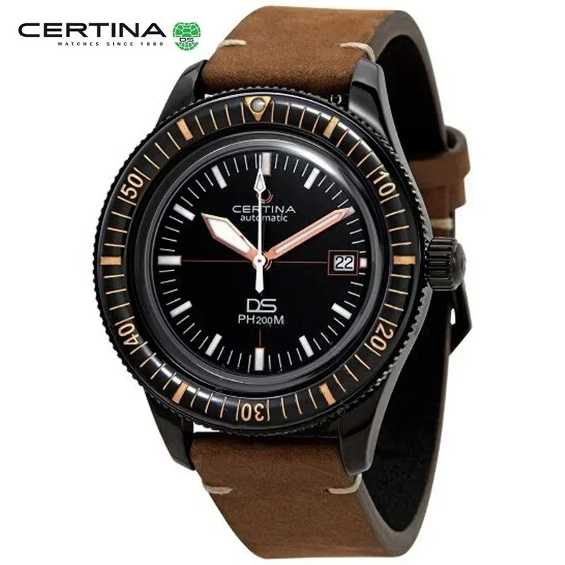Certina Ds Ph200M Orologio Al Quarzo Orologio Da Uomo Di Lusso Business Casual Moda Uomo Orologi Orologio Impermeabile In Pelle Per Uomo Quadrante Gra