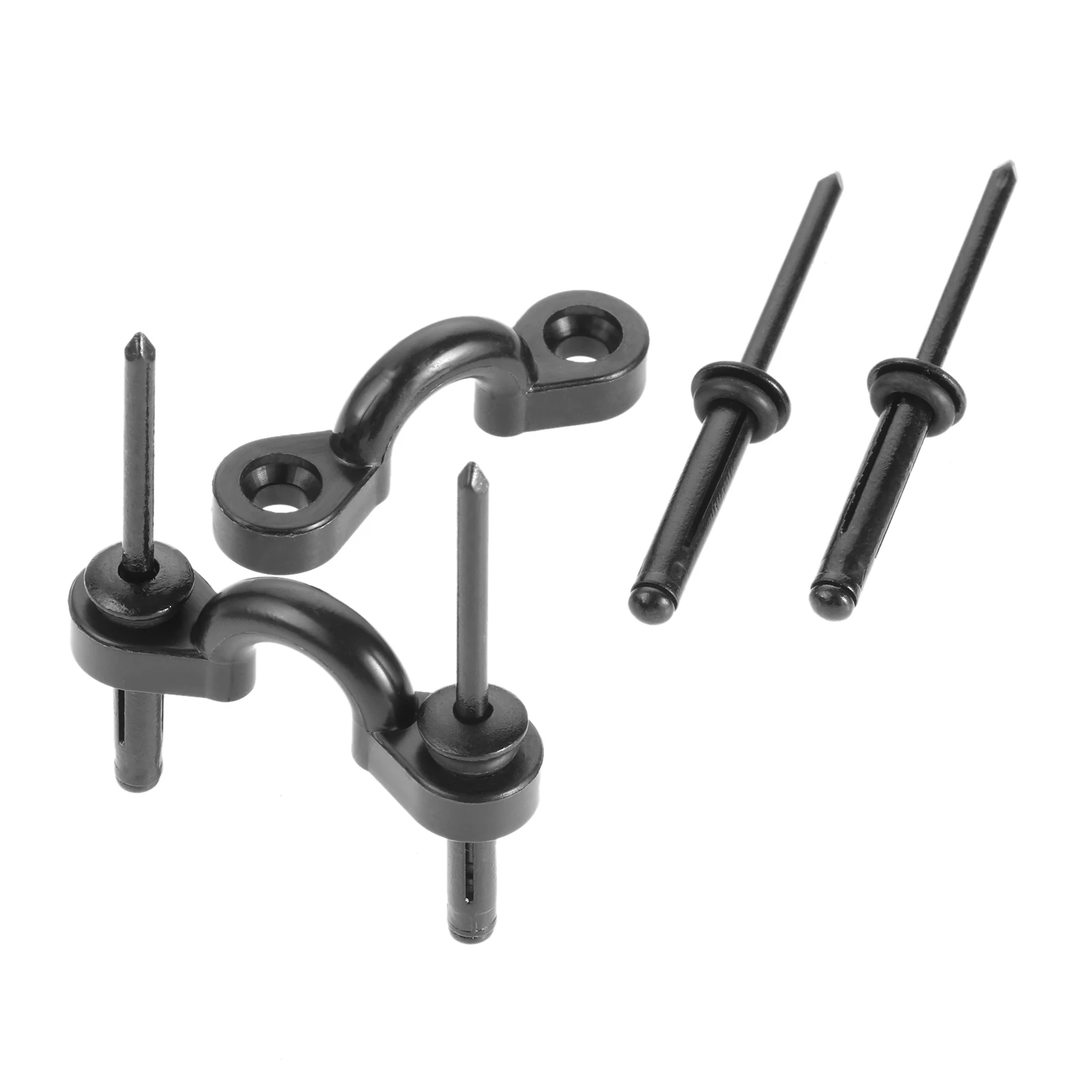 24 Set Kayak Pad Eye Tri-Grip Rivet Kit Kit Di Sartiame Per Ponte Espanso Con Rivetti E Rondelle Per Barca Canoa Dinghy Marine Black