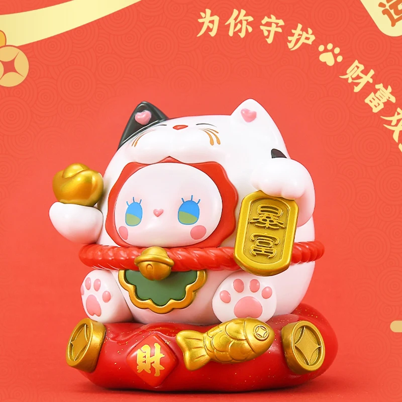 Emma Secret Forest Lucky Cat Toys Doll Cute Anime Figure Ornamenti Desktop Collezione Regalo
