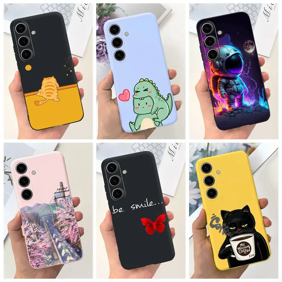 Per Samsung Galaxy S24 5G Custodia S24 Plus New Fashion Cartoon Cover Custodia Morbida In Silicone Per Samsung S24 Ultra S 24 S24 + Shell