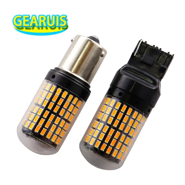 22 W No Hyper Flash Canbus Py21W Bau15S 1156 Ba15S T20 7440 T25 3156 1.8A 144 Smd 3014 Auto Auto Reverse Backup Segnale Di Girata Luce