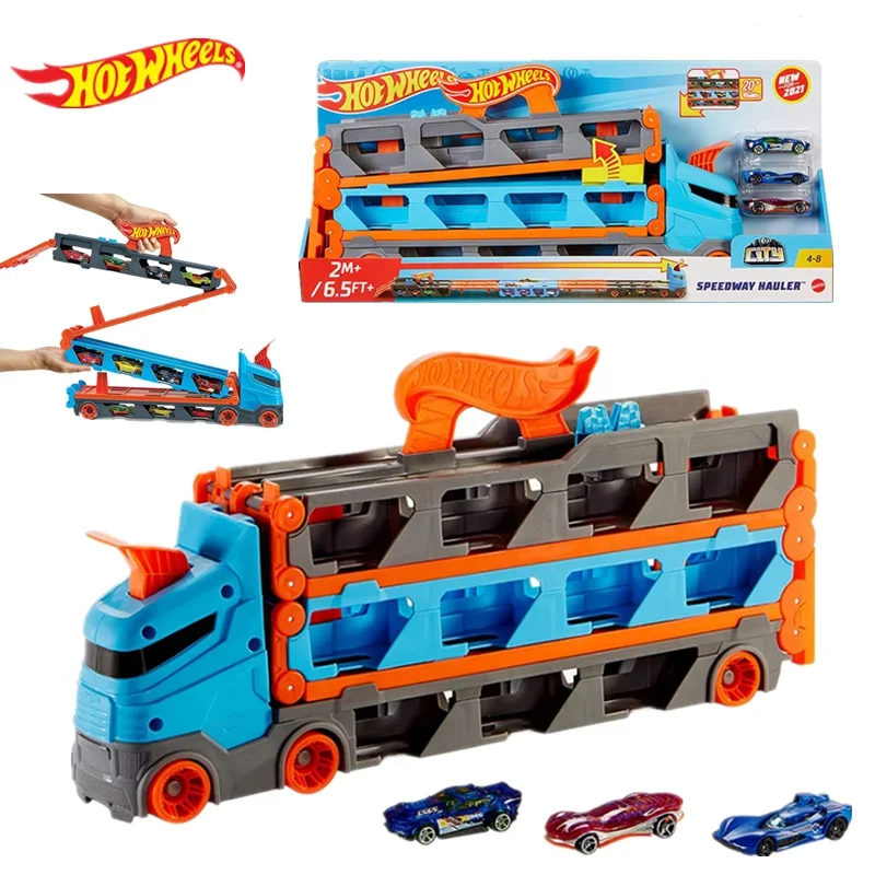 Hot Wheels Collect Toys Cars For Kids Supercar Easy Model Hotwheels Track Racing Container Truck Gifts Scatola A Sorpresa Di Compleanno