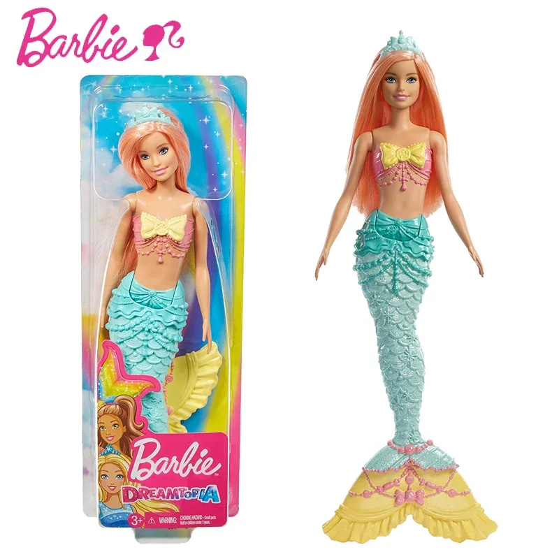 Mattel Barbie Dolls Girls' Toys Pretty Play House Toys Regali Di Compleanno Princess Toys Beautiful Princess Hair Toy For Children