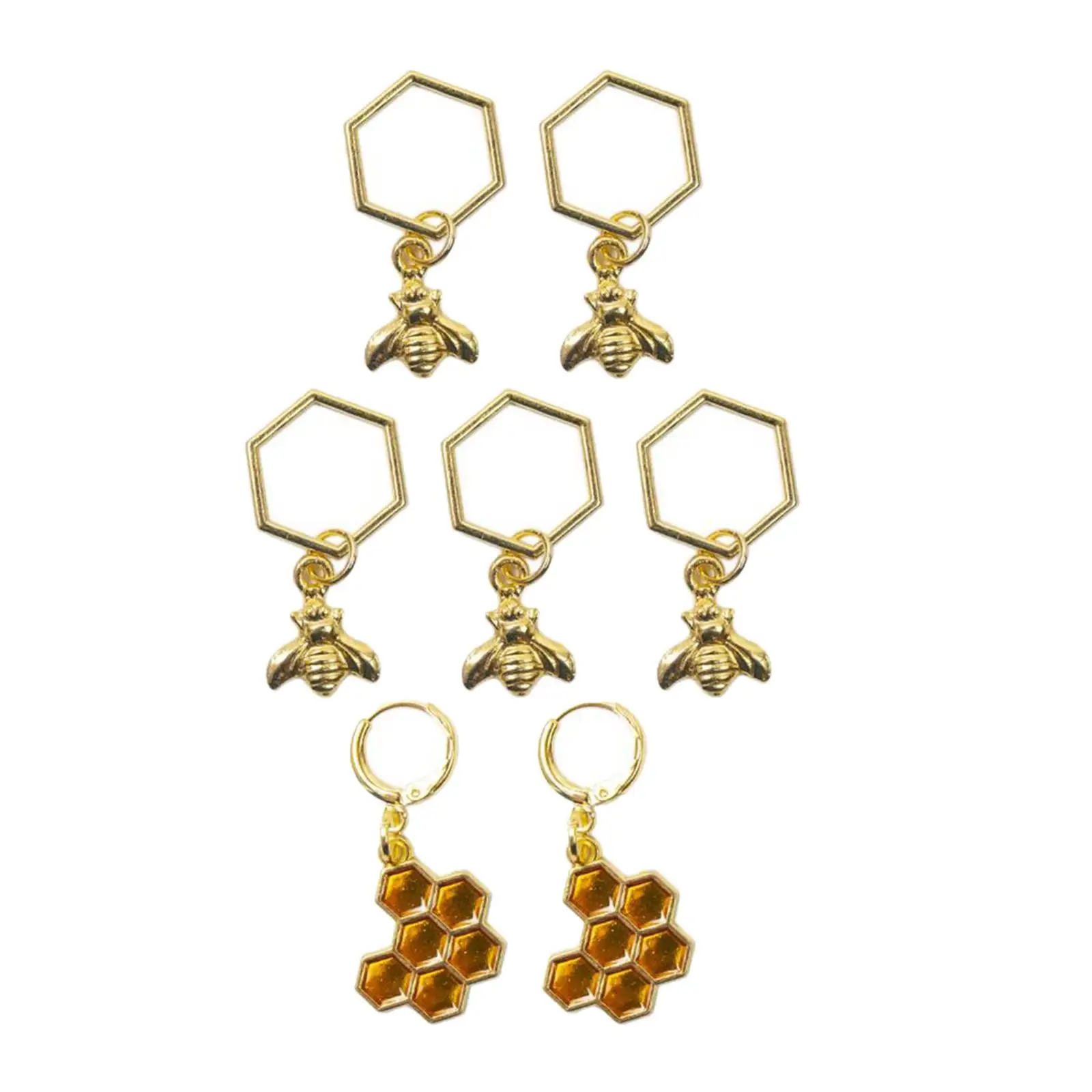 7 Pezzi Esagonale Per Maglieria Pennarello Per Uncinetto Forniture Per Maglieria Strumenti Per Maglieria Accessori A Nido D'Ape Rimovibile Liscio Fai 