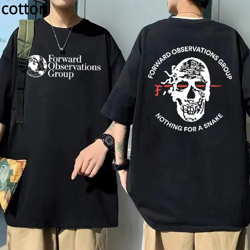 Forward Obents Group No For A Snake Fog Skeleton Graphic T-Shirt Uomo Donna Casual Vintage Oversize Tees Manica Corta