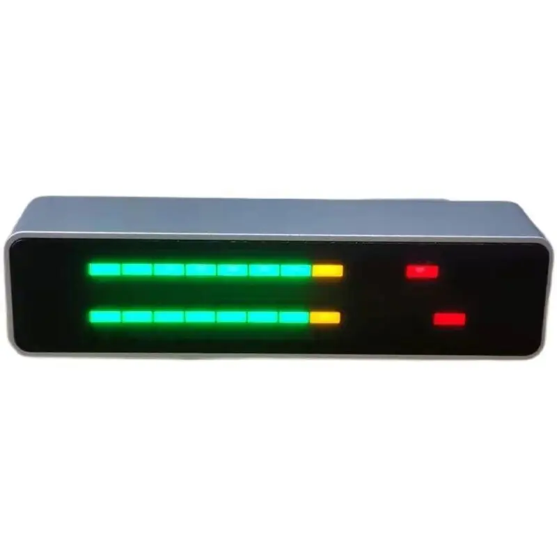 Indicatore Di Livello Sonoro Rgb Audio Analogico Vu Meter Led Music Spectrum Mic/Line In