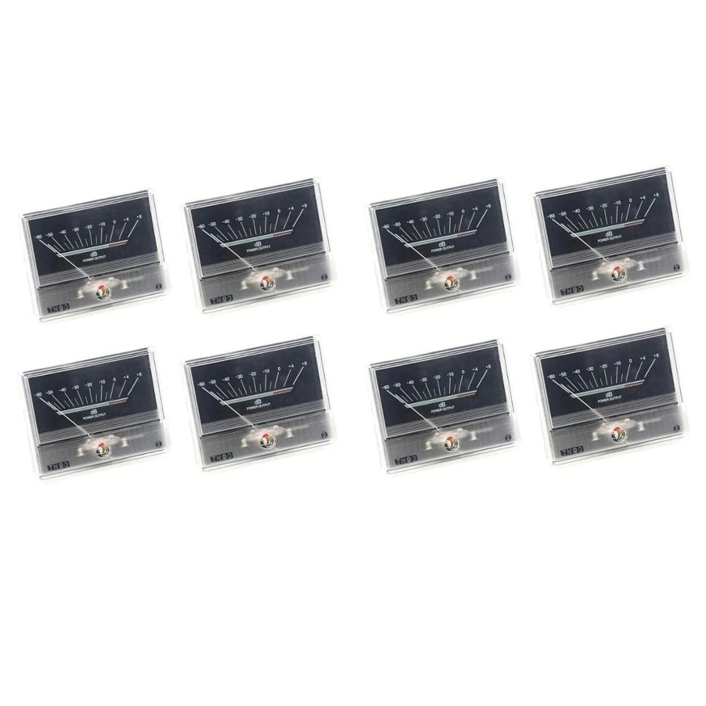 8Pcs Tn90 Denon Vu Meter Db Level Header Audio Power Amplifier Chassis Retroilluminazione