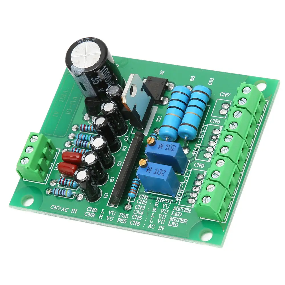 Scheda Driver Vu Modulo Driver Stereo Vu Con Funzione Mute Professionale Per Vu Meter