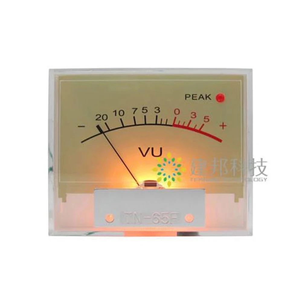 Tn-65 Vu Panel Meters Db Level Header Detector Chassis Con Retroilluminazione