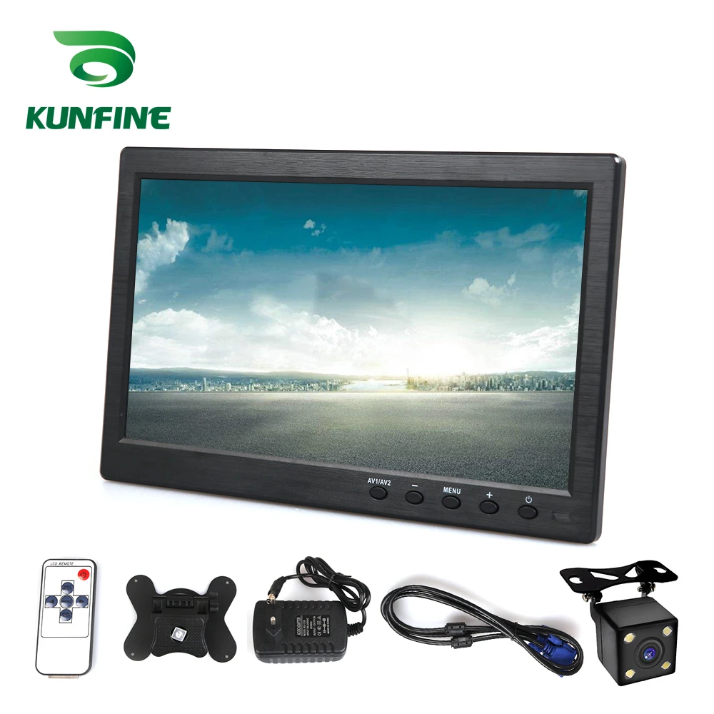 Wireless Car Styling 10.1 Pollici Tft Lcd Car Rear View Monitor Display Per Inverso Di Retrovisione Della Macchina Fotografica Di Backup Auto Display 