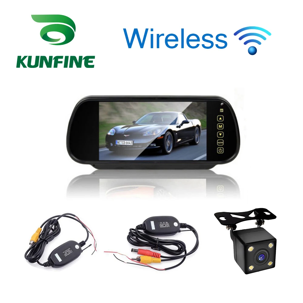 Wireless Car Styling 7 Pollici Tft Lcd Screen Car Rear View Monitor Display Per Retrovisione Telecamera Di Retromarcia Display Tv Per Auto