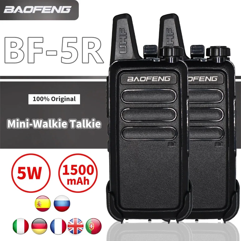 Baofeng Walkie Talkie Radio Bidirezionale Set Walkie Talkie Radio Bidirezionale Set Uhf 400-470Mhz 16Ch Walkie-Talkie Radio Ricetrasmettitore