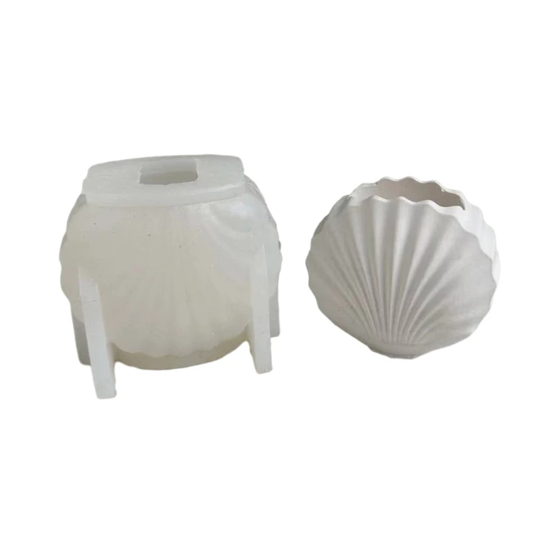 Y1Ub Stampo Per Vaso Fiori Stampo Per Candela In Silicone In Resina Cemento Per Cemento Stampo Per Argilla