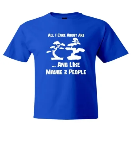 Maglietta Bonsai Trees I Just Care To Sarcastic Maniche Lunghe O Corte