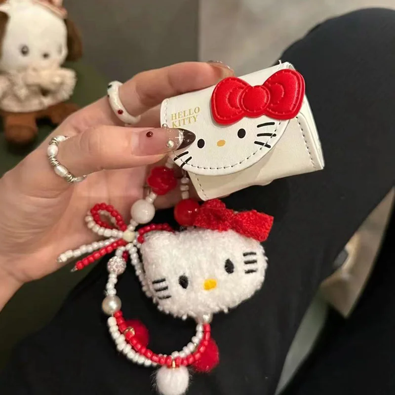 Sanrio Anime Hello Kitty Airpods Case 1 2 3 Generation Cartoon Cute Creative Sweet Wireless Bluetooth Earphones Box Girl Gifts
