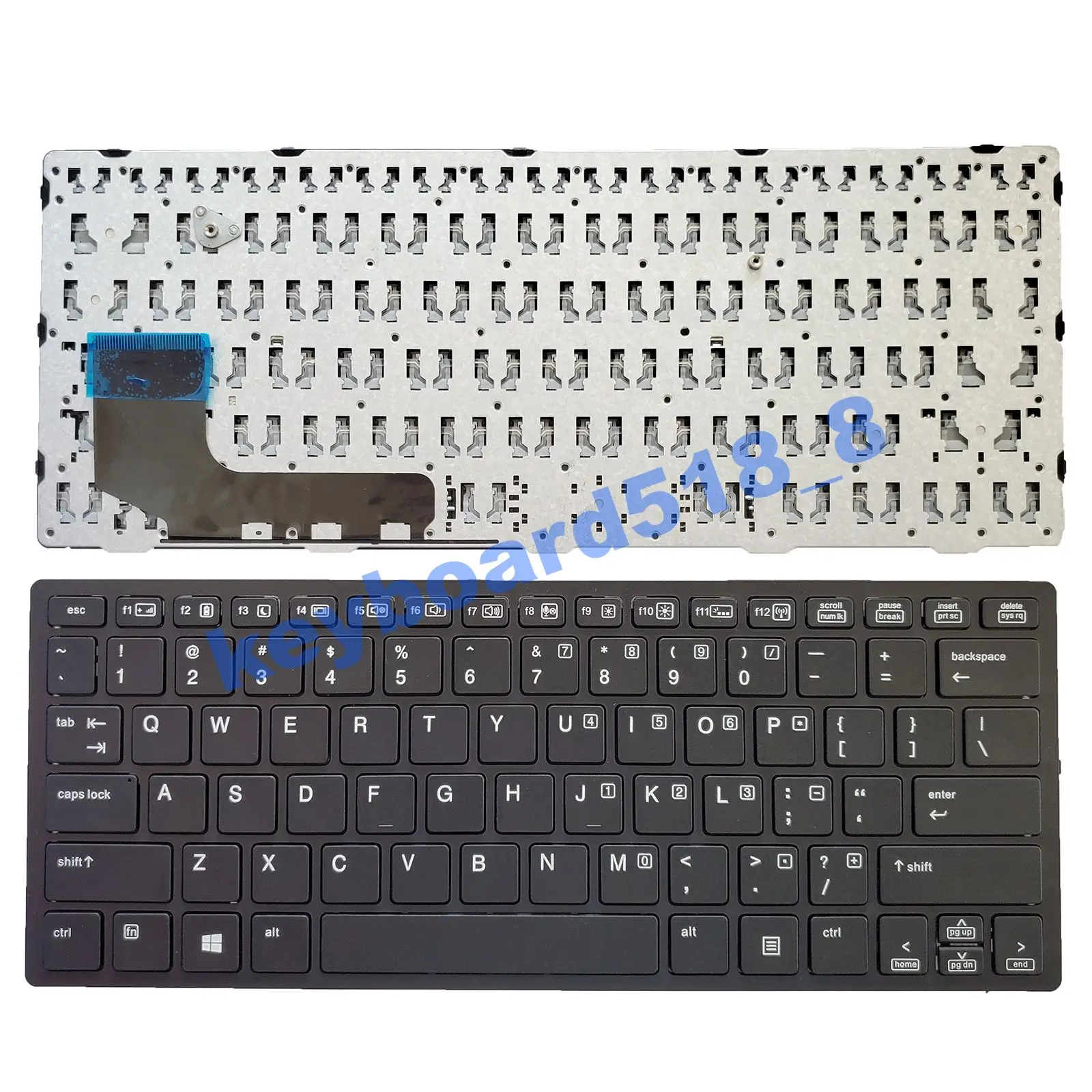 Nuovo Laptop Con Tastiera Americana Per Hp Elitebook 810 G1 810 G2 810 G3 Nero Senza Retroilluminazione