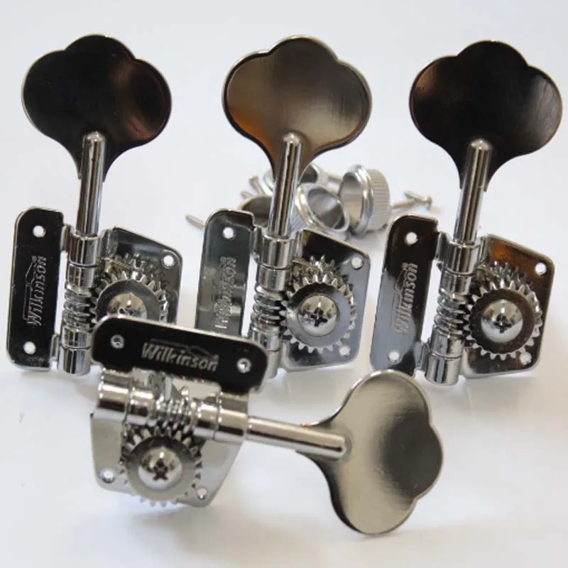 Open Frame Bass Machine Heads Tuners Wilkinson Tuning Peg Chrome Per Bass Wjbl-200 Dalla Corea