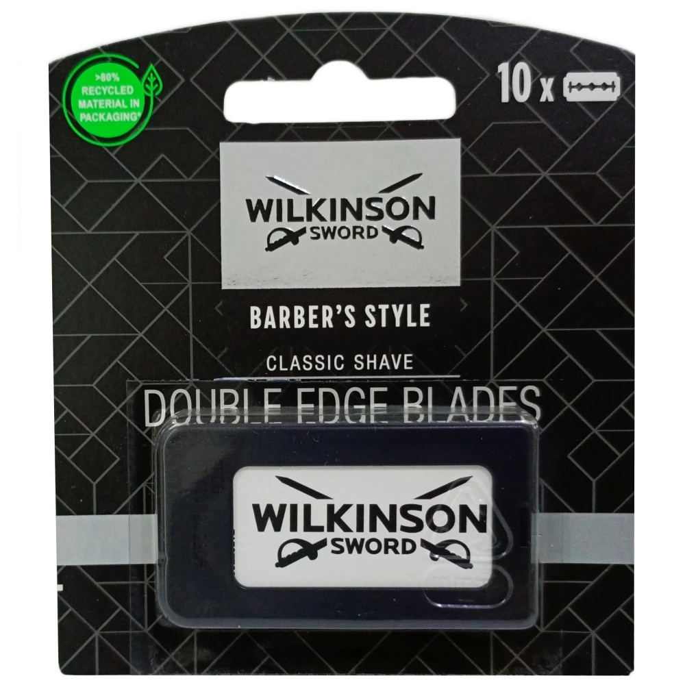 Lame Di Rasoio A Doppio Bordo Stile Barbiere Wilkinson Sword 10 Pezzi