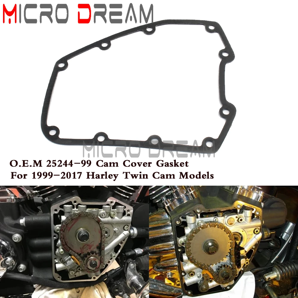 Sostituzione Moto Oem 2524499 Twin Cam Cover Guarnizione Per Harley Touring Dyna Softail Road King Street Bob Fat Bob 1999-2017