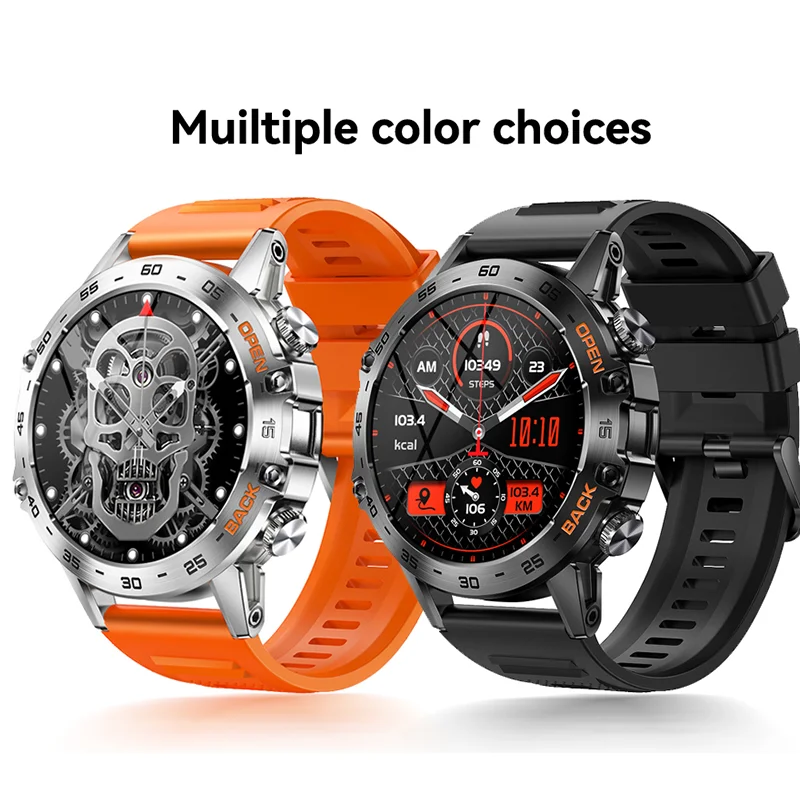 Smart Watch Militare Originale Bluetooth Call Fitness Tracker Cardiofrequenzimetro Monitor Dell'Ossigeno Nel Sangue Smart Watch Per Android Xiaomi Ios