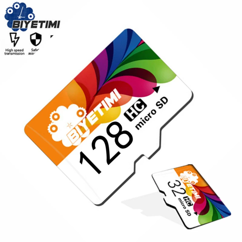 Biyetimi Tarjeta Sd Ultra Micro Para Telefono, Tarjeta De Memoria Flash 128Gb, 32Gb, 64Gb, 16Gb, 128Gb Per Smartphone/Tablet