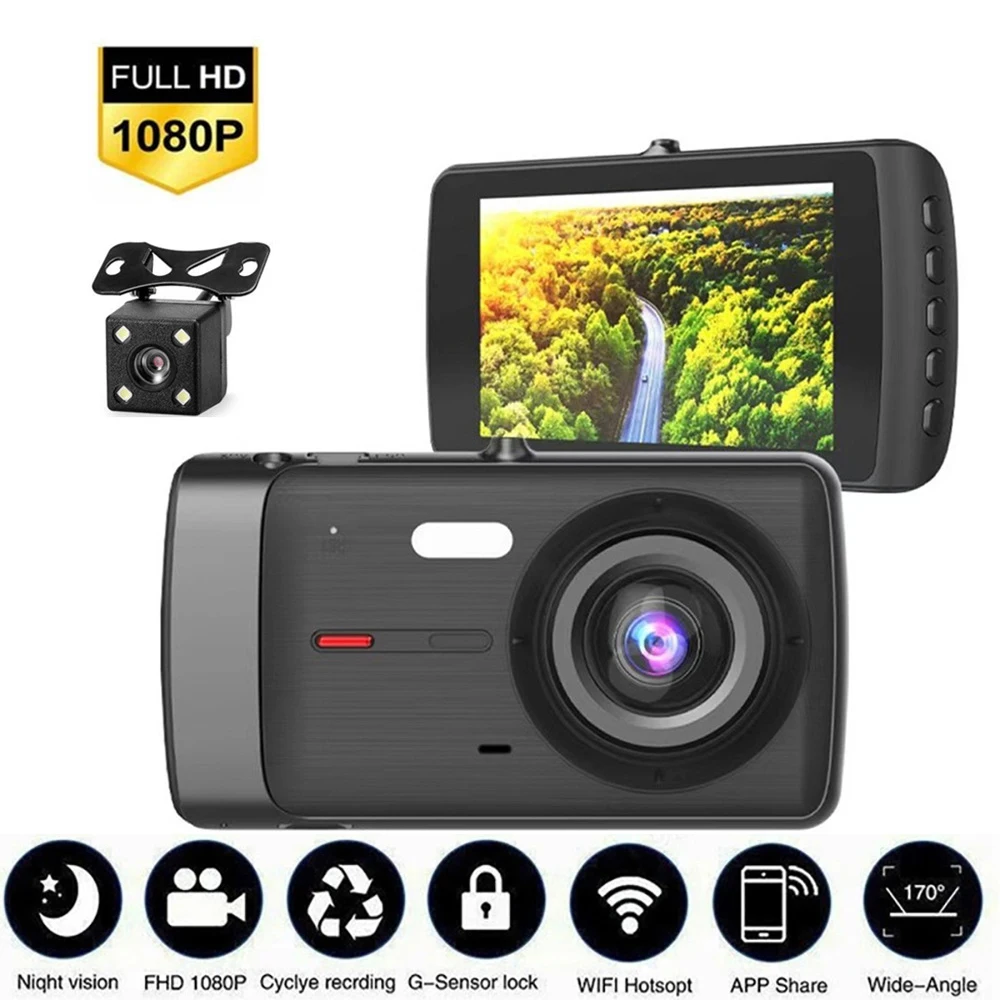 Dash Cam Wifi Gps Car Dvr Full Hd 1080P Videoregistratore Di Guida Black Box Dashcam Auto Vehicle Camera Gps Logger Accessori Per Auto