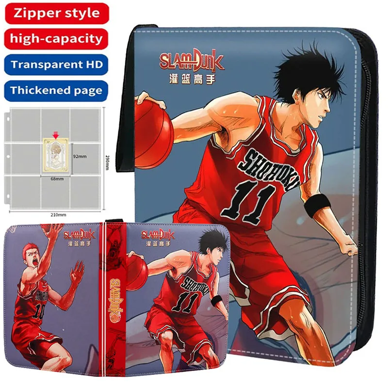 Slam Dunk Card Binder 400-900Pcs Anime Trading Game Card Carte A Doppia Tasca Collezionisti Porta Album Custodia Portatile